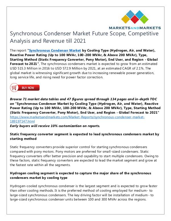 Energy and Power Synchronous Condenser Market
