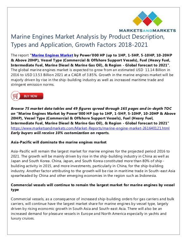 Energy and Power Marine Engines Market