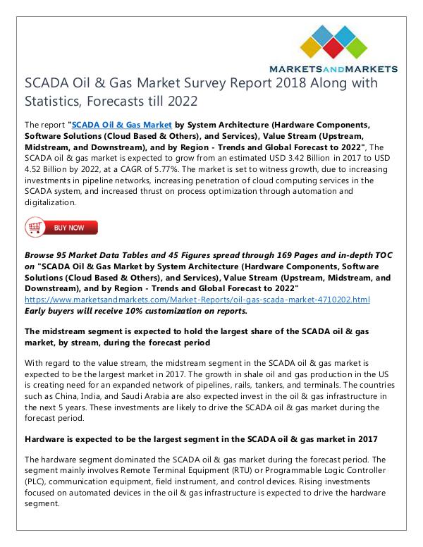 Energy and Power SCADA Oil & Gas Market