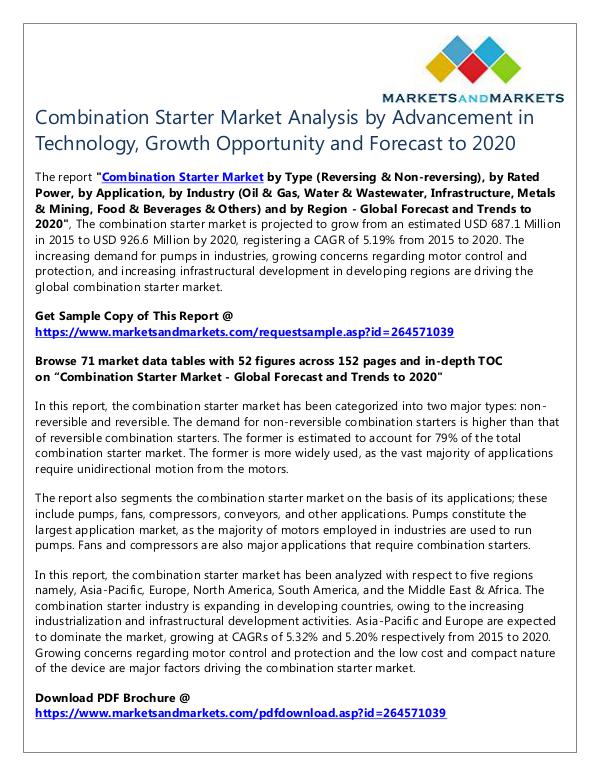 Energy and Power Combination Starter Market