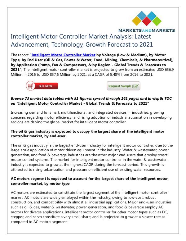 Energy and Power Intelligent Motor Controller Market