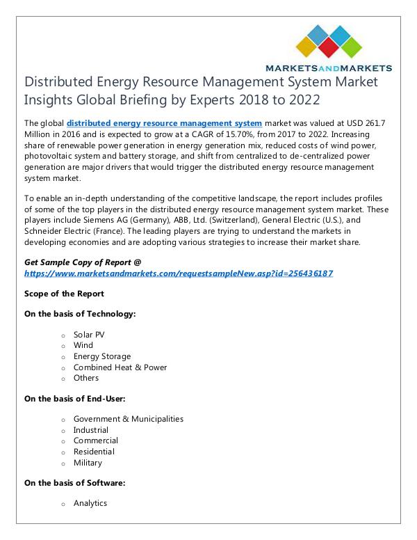 Energy and Power Distributed Energy Resource Management System Mark