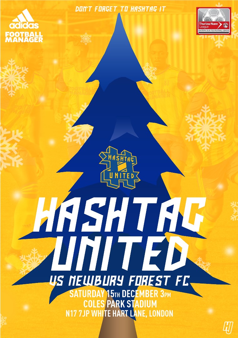 Hashtag United match day programmes v Newbury Forest