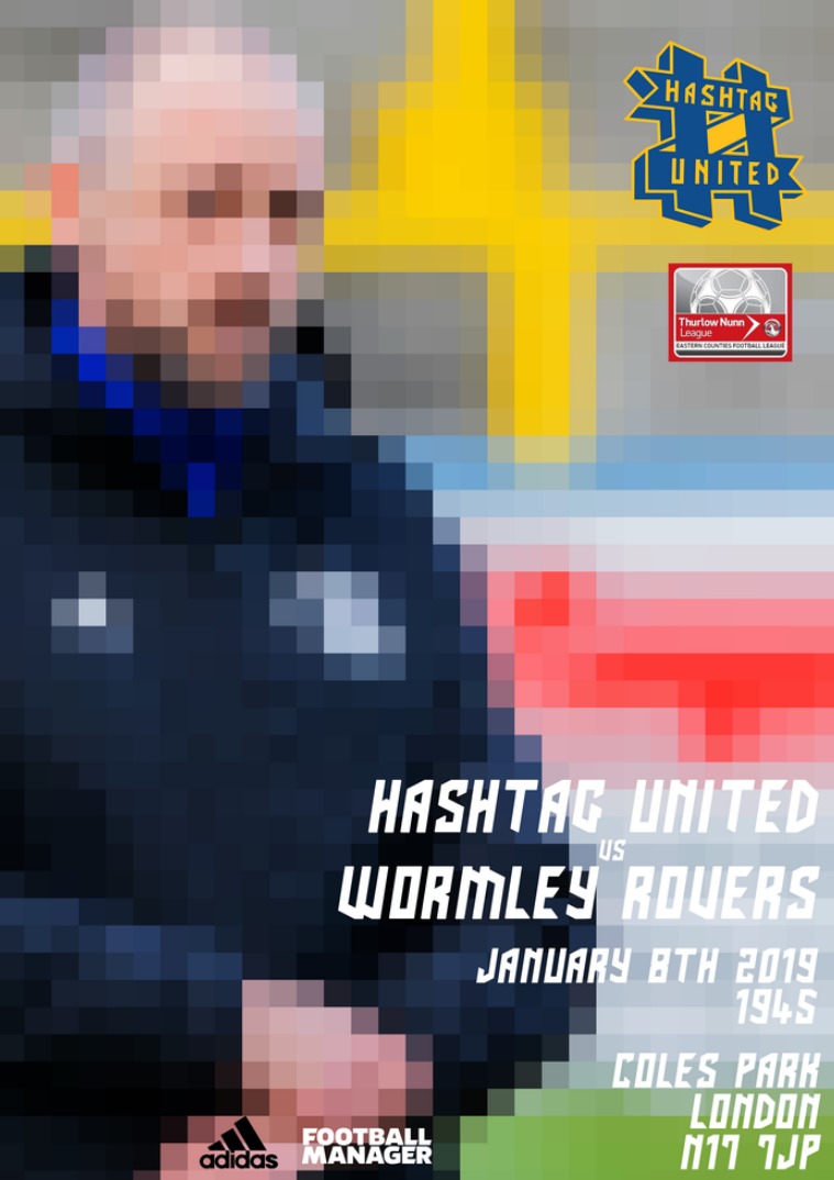 Hashtag United match day programmes v Wormley Rovers