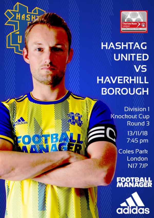 Hashtag United match day programmes v Haverhill Borough