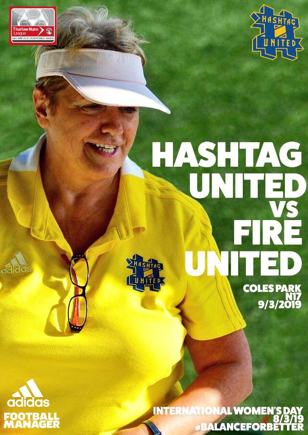 Hashtag United match day programmes v Fire United