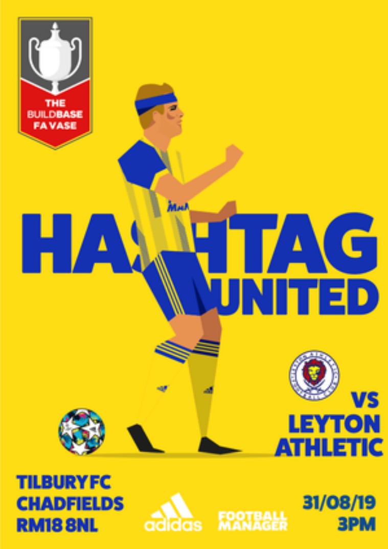 Hashtag United match day programmes v Leyton Athletc