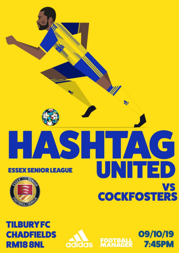 Hashtag United match day programmes v Cockfosters