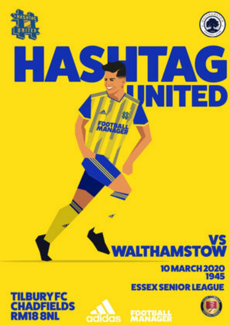 Hashtag United match day programmes v Walthamstow