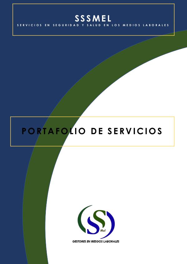 PORTAFOLIO DE SERVICIOS SSSMeL PORTAFOLIO DE SERVICIOS