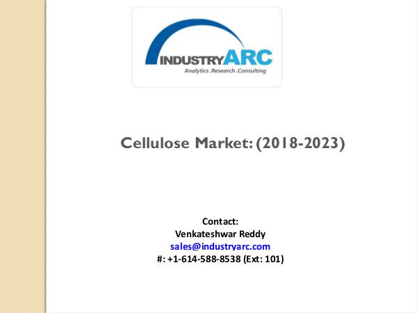 Cellulose Market PPT