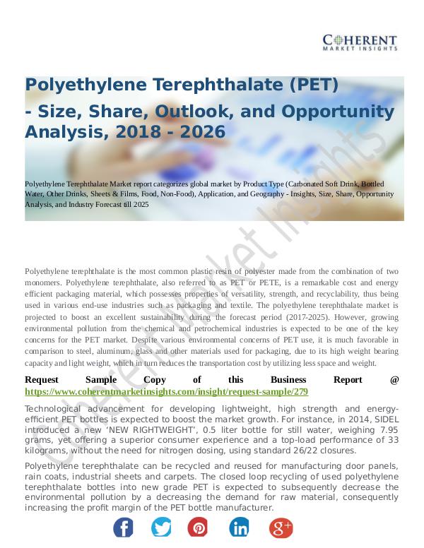 Chemical Research Report Polyethylene Terephthalate Market