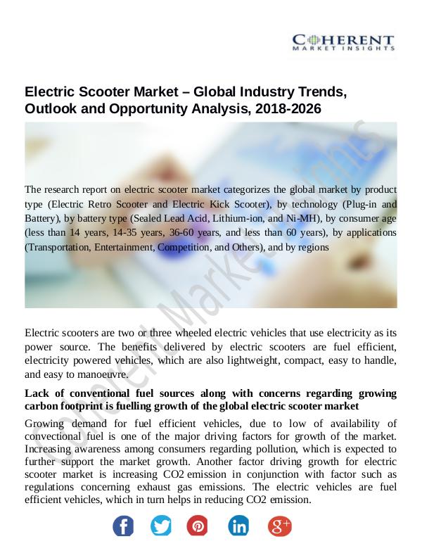 Chemical Research Report Electric-Scooter-Market