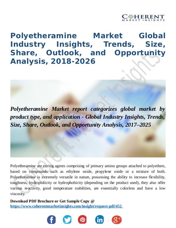 Chemical Research Report Polyetheramine Market- Global Industry Insights