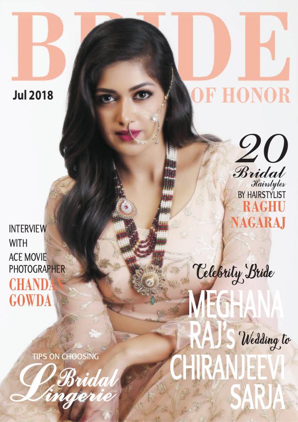 My first Magazine Bride of Honor Magazine July 2018 Issue