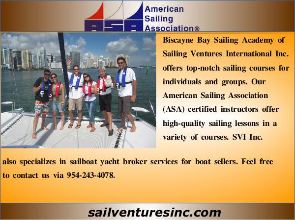 Sailing Courses In Florida