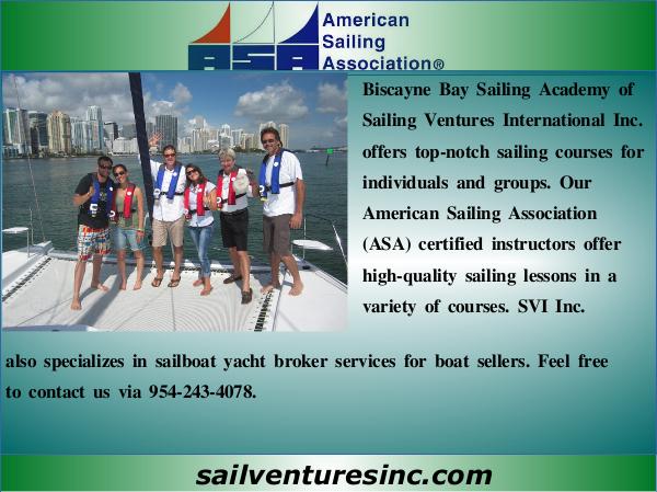 Sailing Classes In Florida