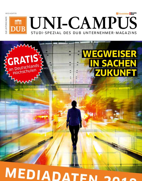 Mediadaten 2018 - DUB UNI-Campus DUB_UNI Campus_Mediadaten2018