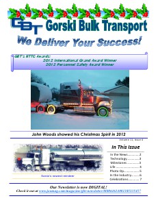 GBT Newsletter Volume 11, Issue 4