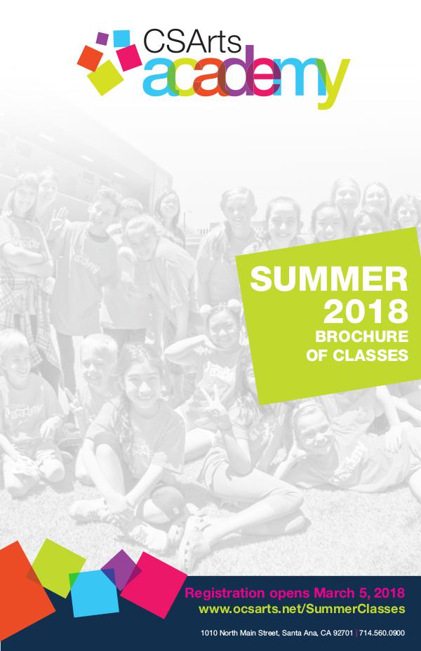 CSArts Academy at OCSA Summer 2018