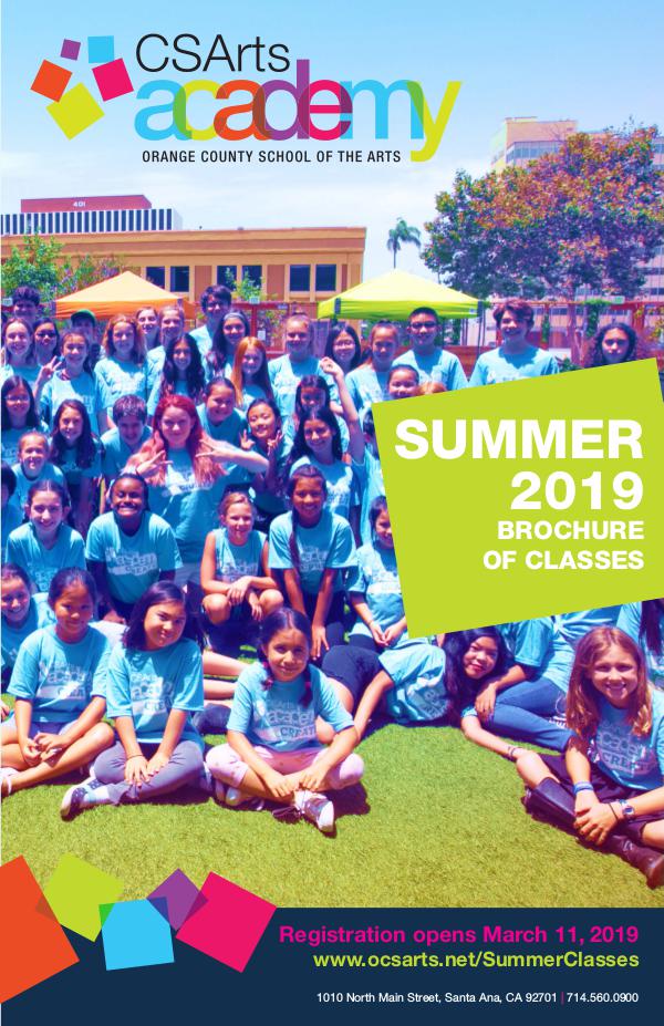 CSArts Academy at OCSA Summer 2019