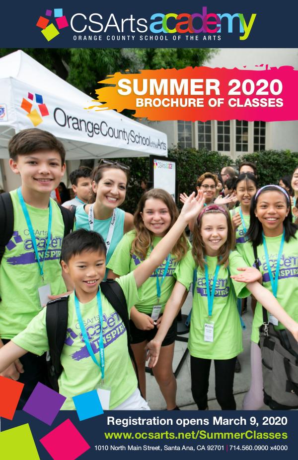 CSArts Academy at OCSA Summer 2020