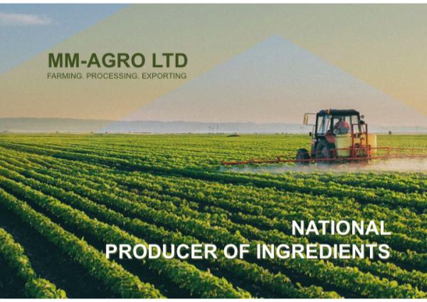 MM AGRO. National supplier of ingredients Presentation