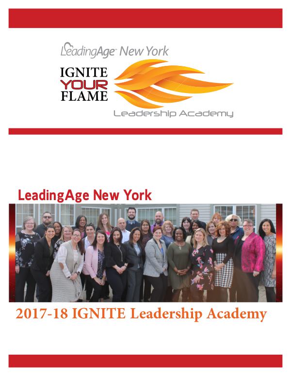 LeadingAge New York 2018 Leadership Academy Action Learning Project Vol. 1