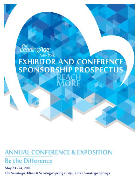 LeadingAge New York Annual Conference 2016 Prospectus May 2016