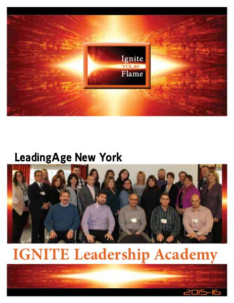 IGNITE Leadership Academy LeadingAge New York 2014-15 2015-16