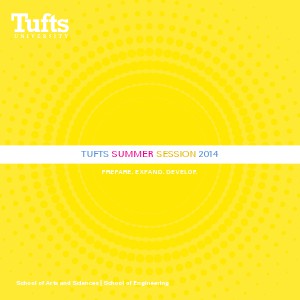 Tufts Summer Session Viewbook Summer 2014