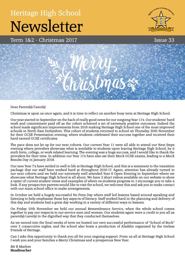 Christmas Newsletter_2017