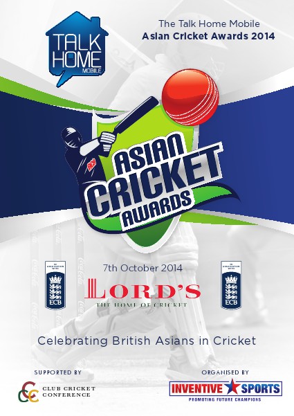 The 'Talk Home Mobile' Asian Cricket Awards 2014 (7th October 2014)