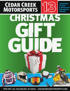 Cedar Creek Motorsports Christmas Catalog 2013