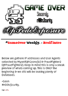 #r00ts3curity | Weekly Data & Pedo Leak | #OpPedoExposure #OpPedoFEAR