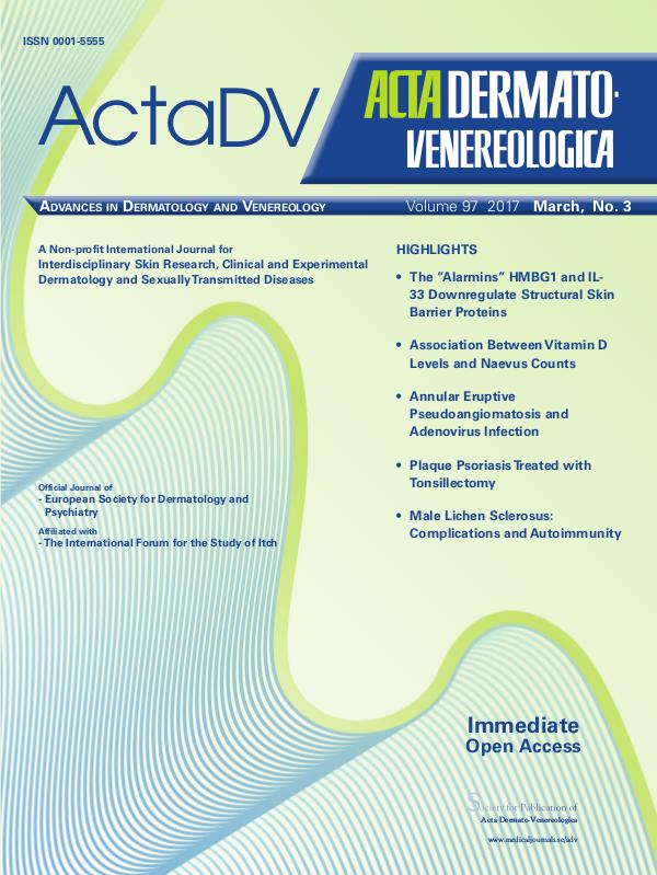 Acta Dermato-Venereologica Issue 3, 2017 Volume 97