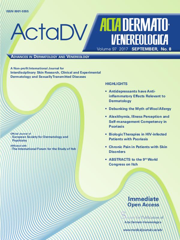 Acta Dermato-Venereologica Issue 8, 2017 97-8CompleteContent