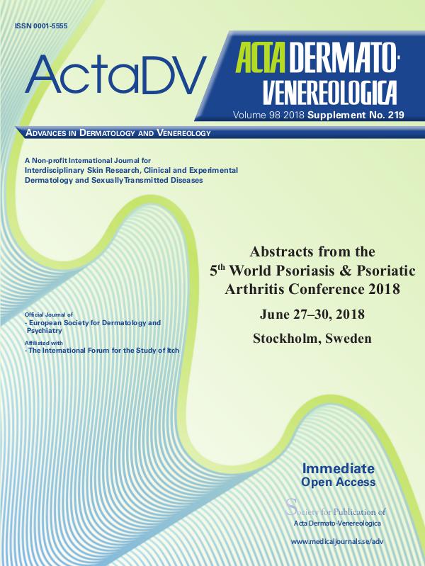 Acta Dermato-Venereologica Suppl 219 AbstractPsoriasis2018