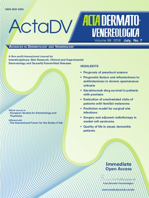 Acta Dermato-Venereologica 98-7CompleteContent