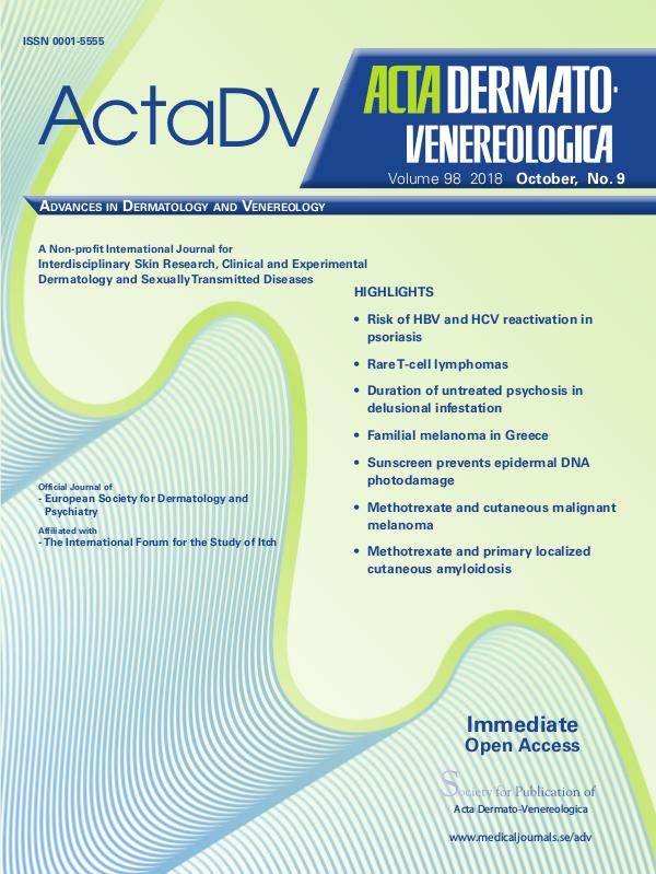 Acta Dermato-Venereologica 98-9CompleteContent