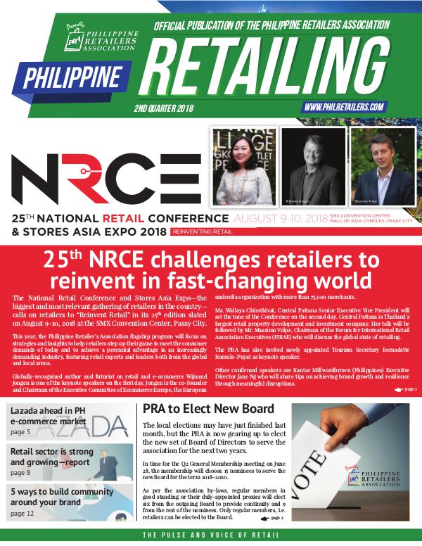 Philippine Retailing Newsletters 2018 PRA Newsletter 2018 Q2