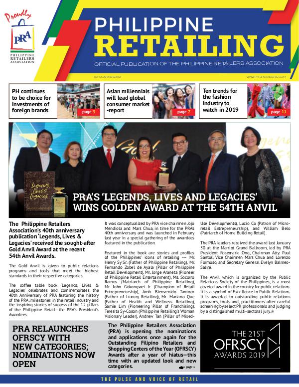Philippine Retailing 2019 Q1