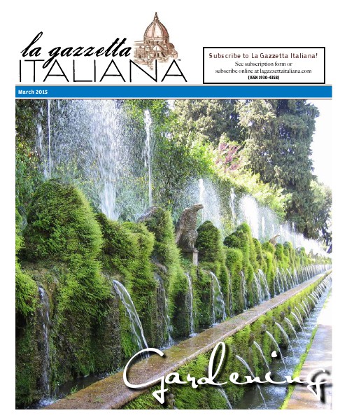 La Gazzetta Italiana 14 | 15 | 16 Gardening