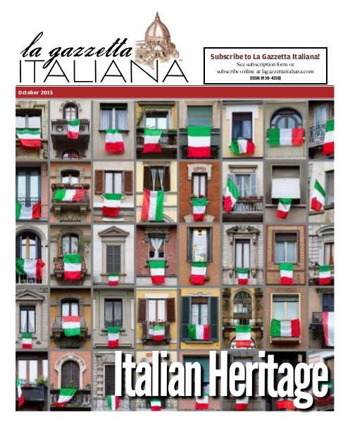 La Gazzetta Italiana Italian Heritage