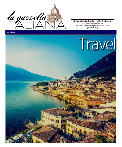La Gazzetta Italiana Travel 2016