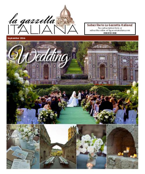 La Gazzetta Italiana Wedding 2016