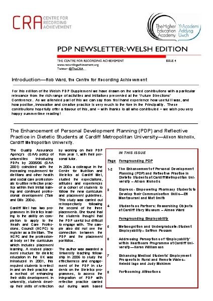 Welsh PDP Newsletter Issue 4 4