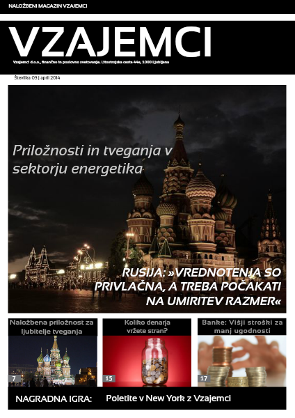 Naložbeni magazin Vzajemci april 2014