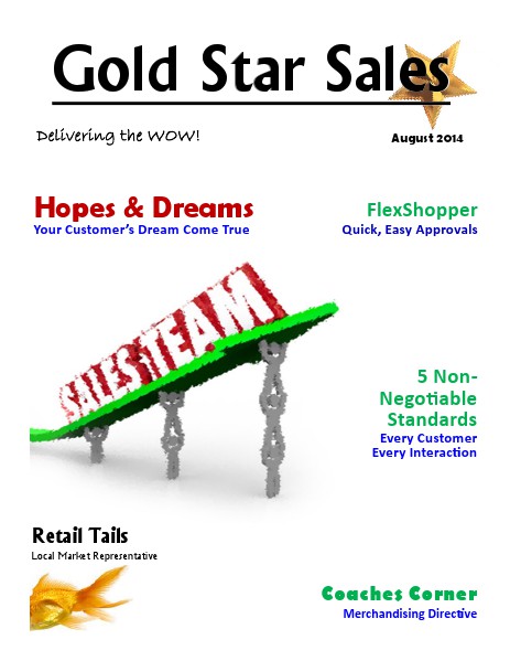 August Gold Star Sales 1