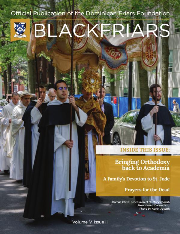 BlackFriars Volume V, Issue II